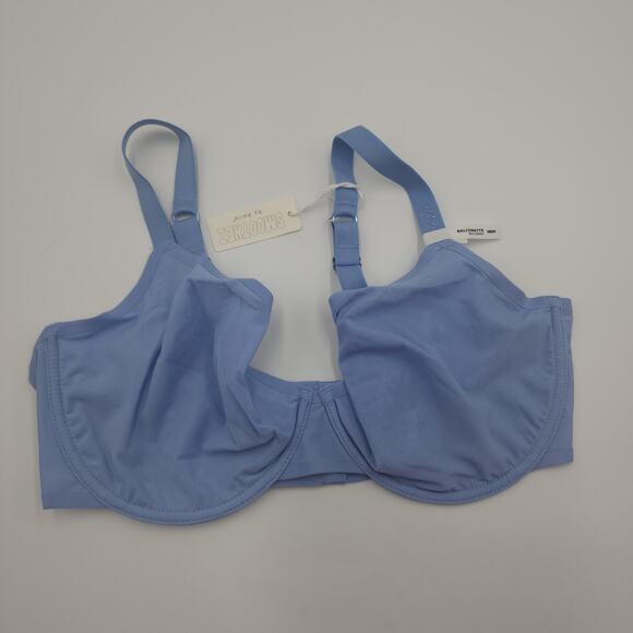 Aerie SMOOTHEZ Unlined Balconette Bra in Blue Size 38DD - Picture 1 of 8